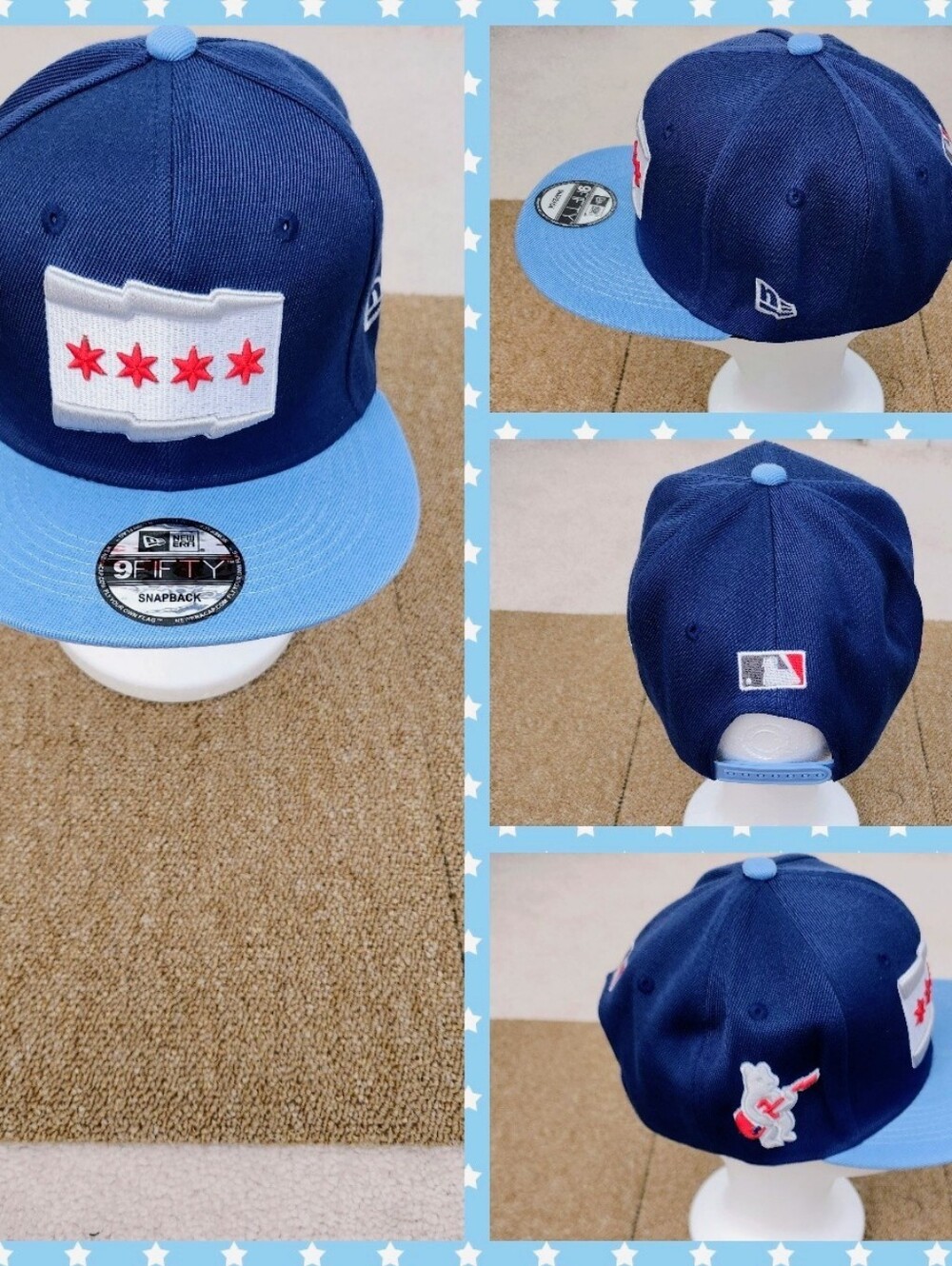 CHICAGO CUBS MLB BASEBALL SNAPBACK HAT.